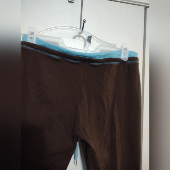 G.W. Sport women's sweatpants with drawstring, size 1X, brown and blue - Picture 8 of 8